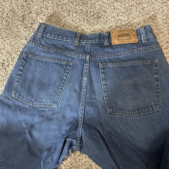 Guide Series Pants Mens 32x30 Blue Denim Green Nylon Overlay Relaxed Fit Hunting - Picture 5 of 7